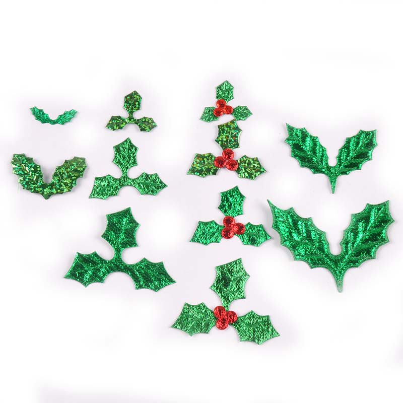 Art Craft Tree - 100 buah 25-60mm pohon Natal daun