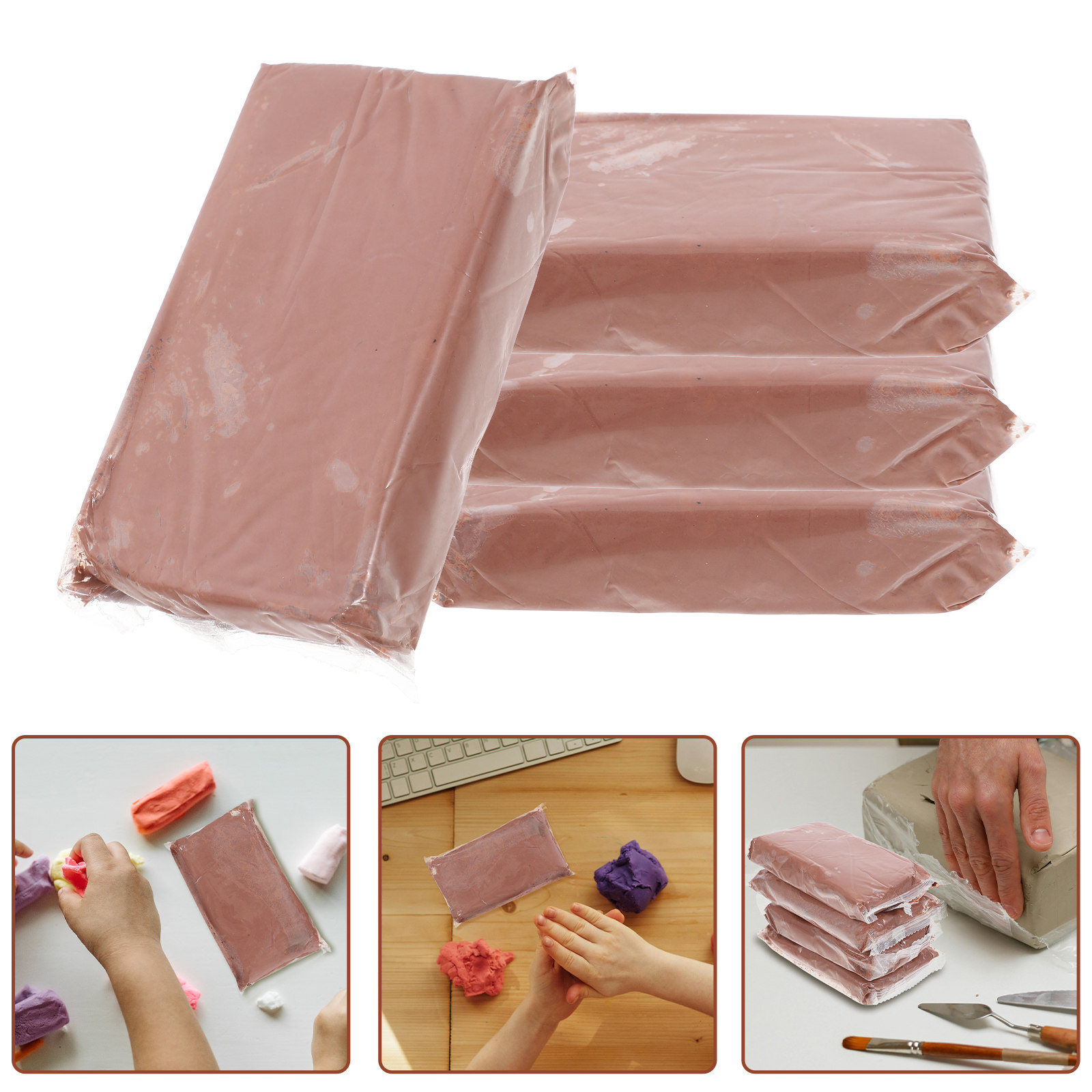 Air Dry Clay - 4 Buah Set Peralatan Kerajinan Tangan