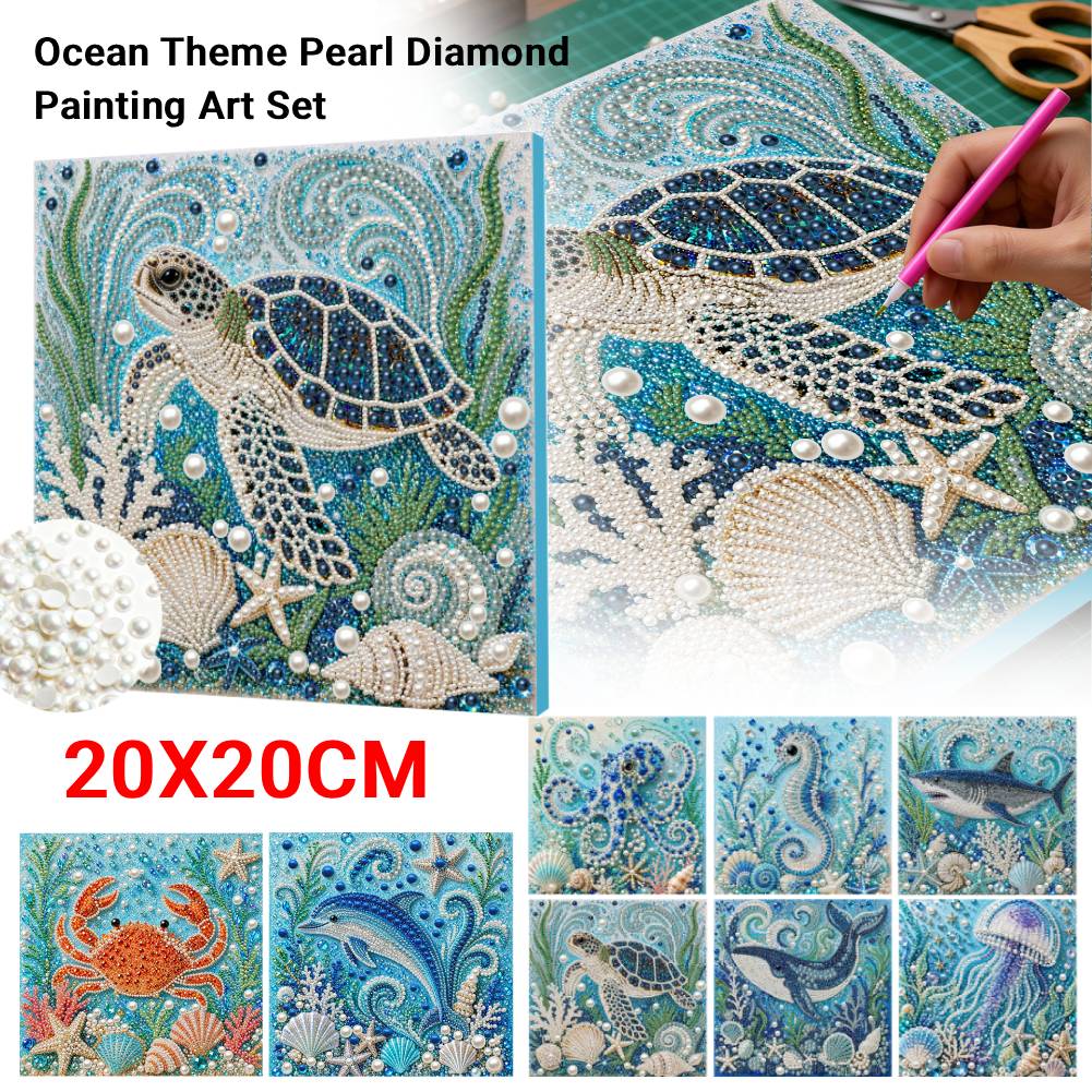 Art Craft Jellyfish - Kit Seni Lukisan Mutiara Berlian DIY