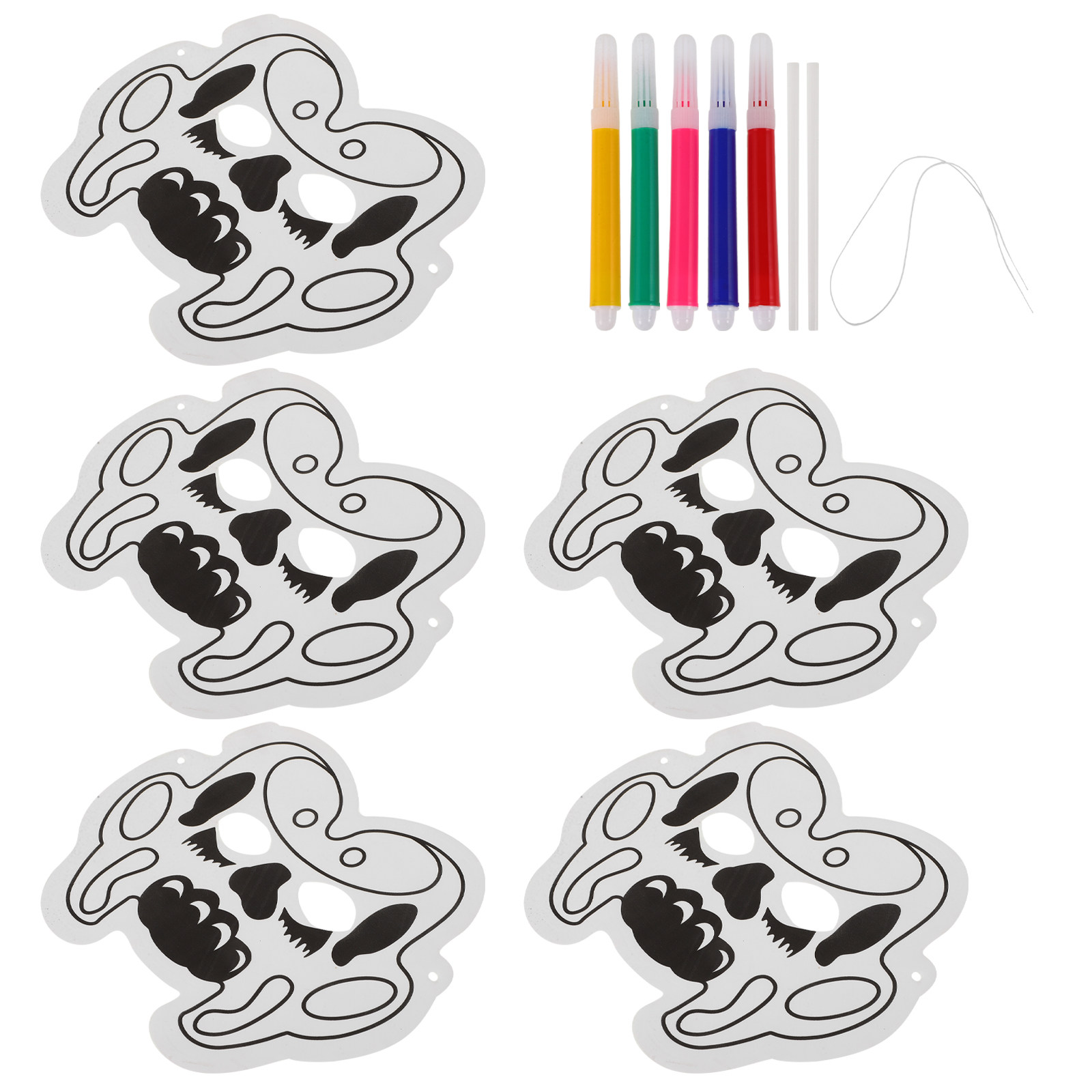 Art Craft Classes - 1Set Topeng Balon Grafiti DIY Bentuk
