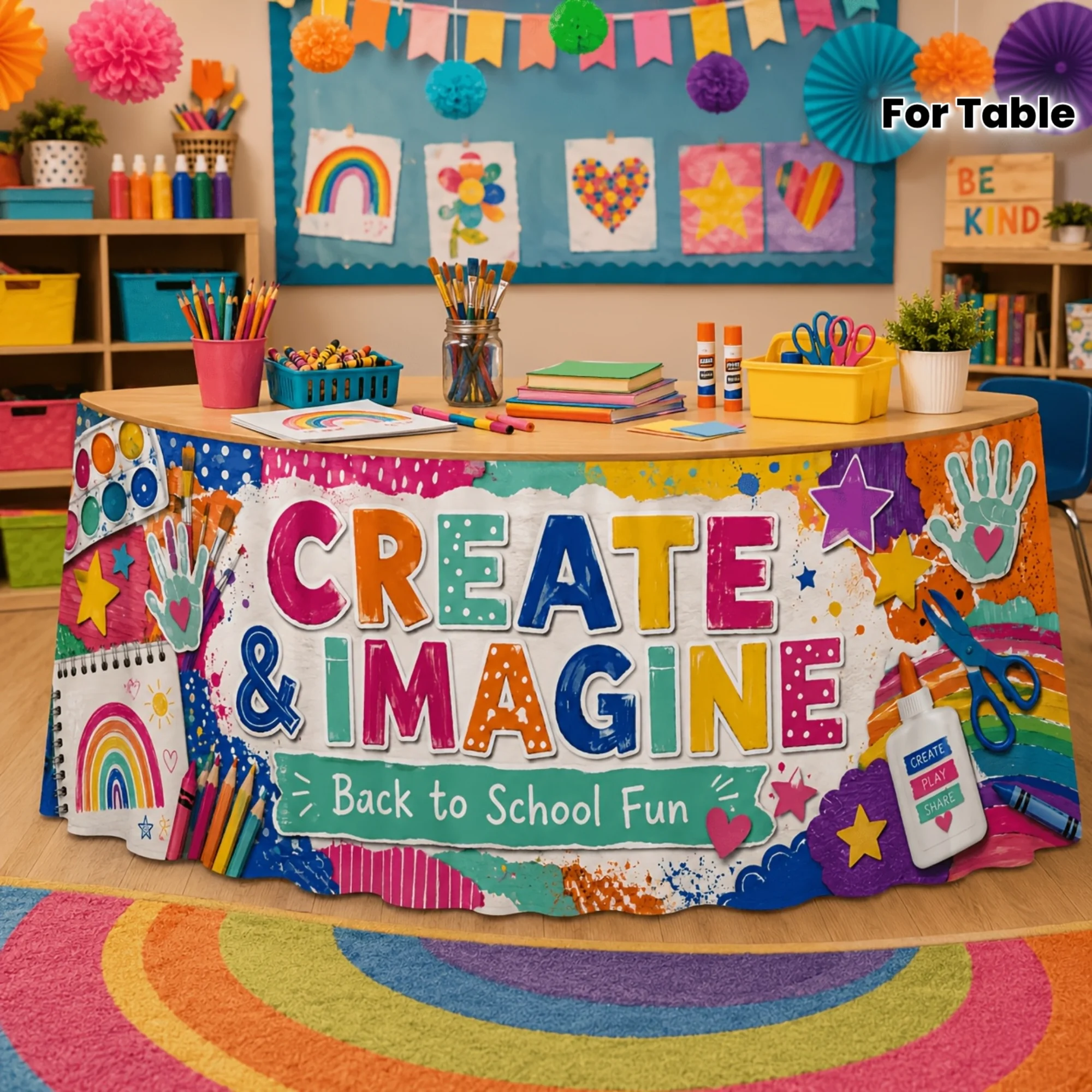 Art Craft Classes - Taplak meja pesta 1 cocok untuk