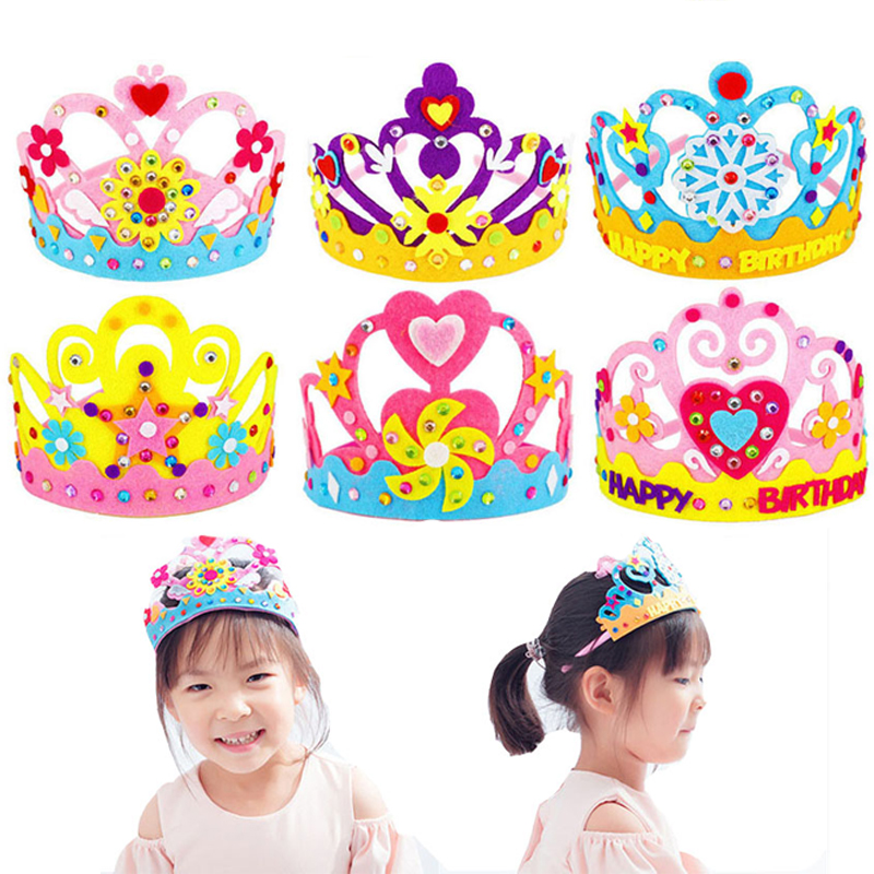 Art Craft 4 Years Old - Mainan Kerajinan DIY mahkota kertas kreatif