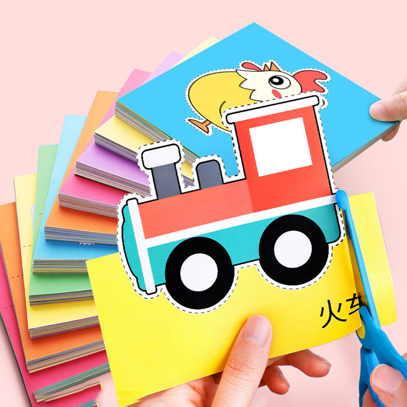 Art Craft 4 Years Old - 96 Buah Set Pemotongan Kertas yang