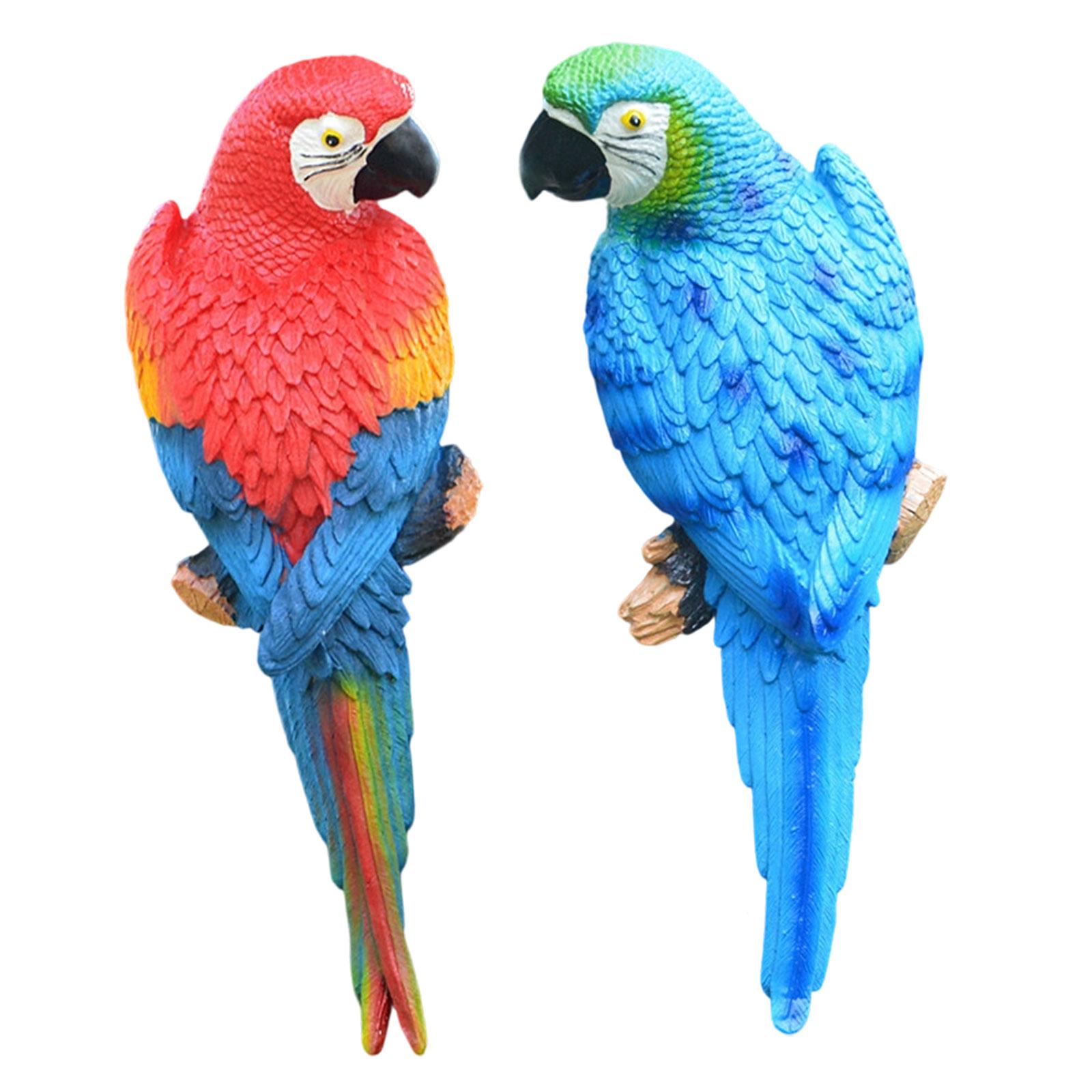2 Buah Patung Burung Beo Dekor - Art Craft Tree ulasan dan harga