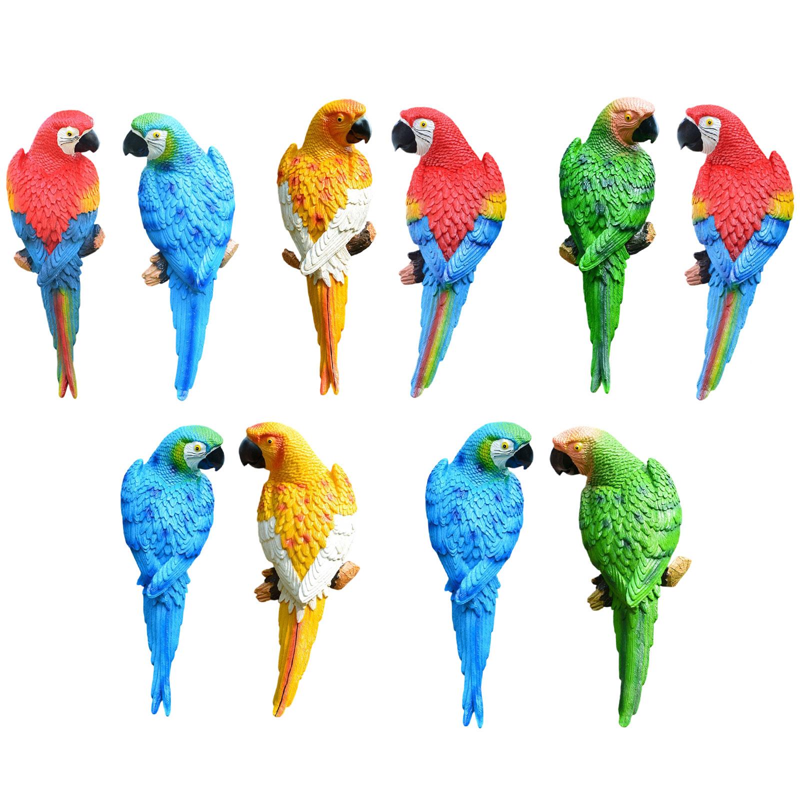 2 Buah Patung Burung Beo Dekor - Art Craft Tree ulasan dan harga