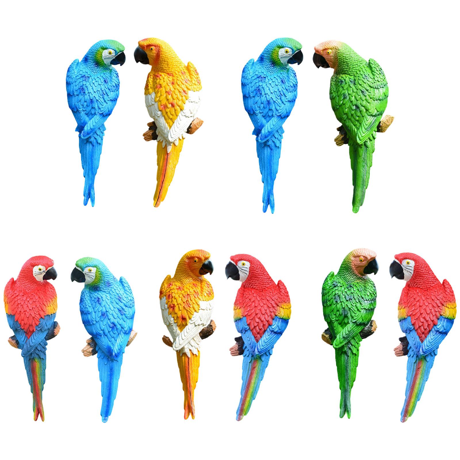 2 Buah Patung Burung Beo Dekor - Art Craft Tree ulasan dan harga