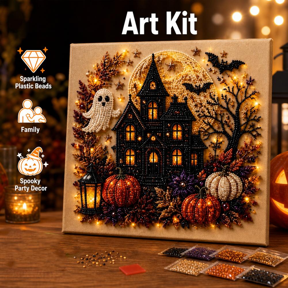 Kit Seni Mutiara 3D Hantu & La - Art Craft For Adults ulasan dan harga