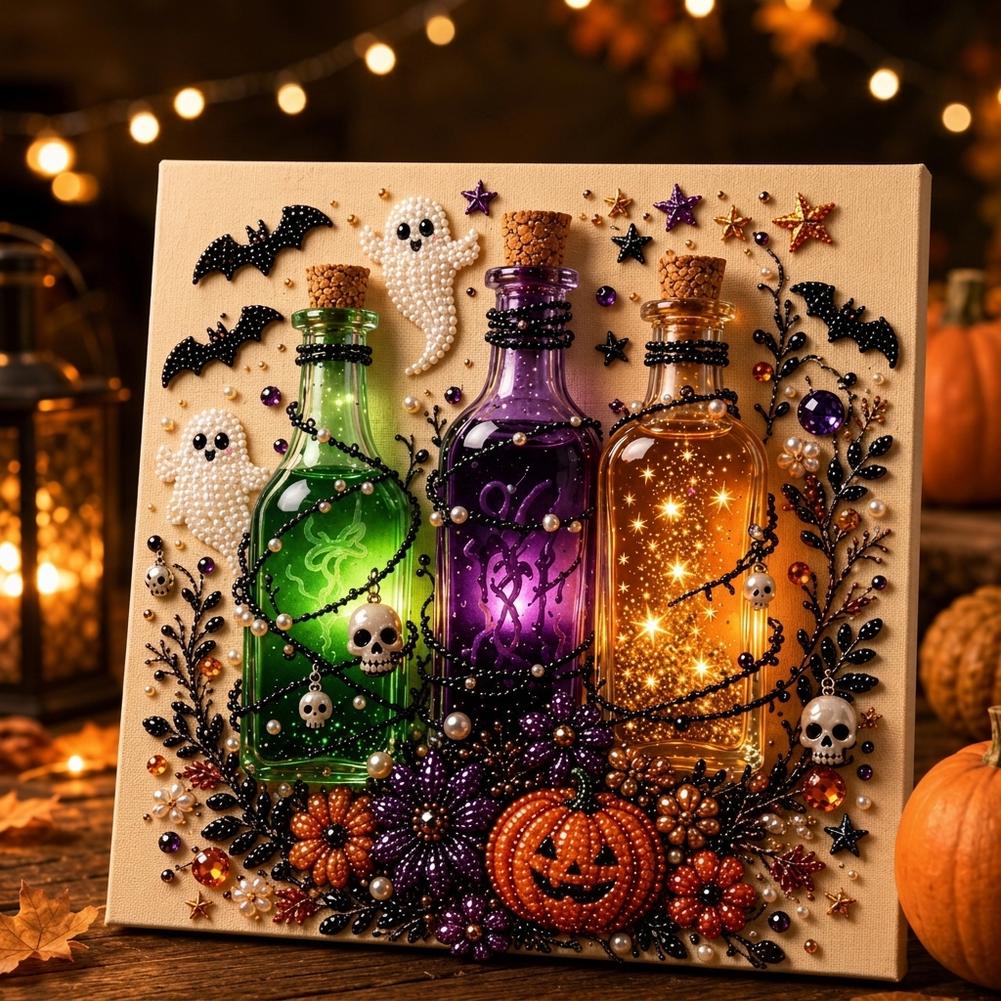 Kit Seni Mutiara 3D Hantu & La - Art Craft For Adults ulasan dan harga
