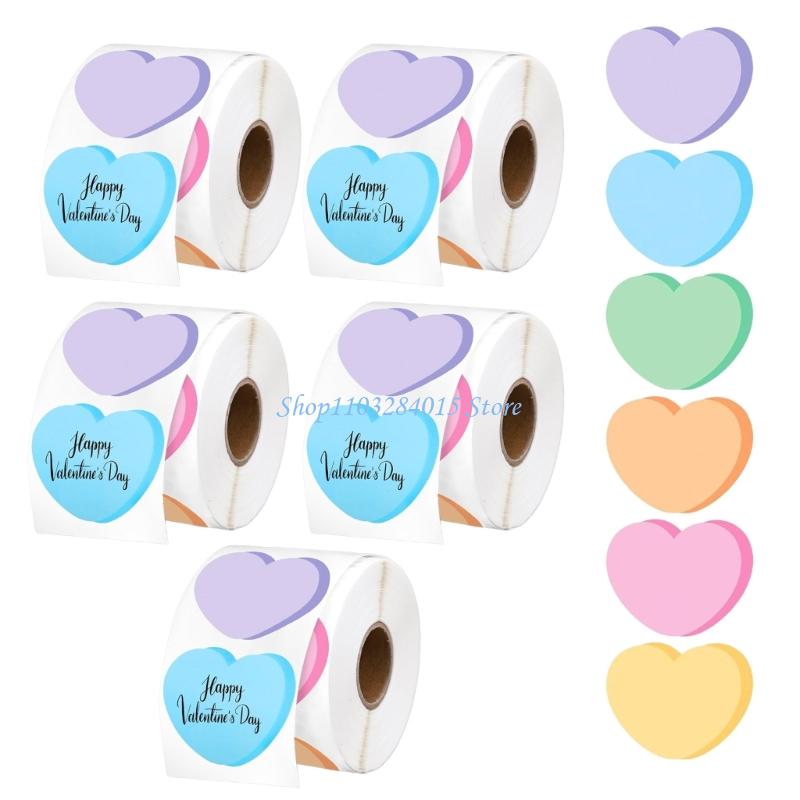 R6FF 2500 Buah Stiker Bentuk H - Art And Craft Valentine ulasan dan harga