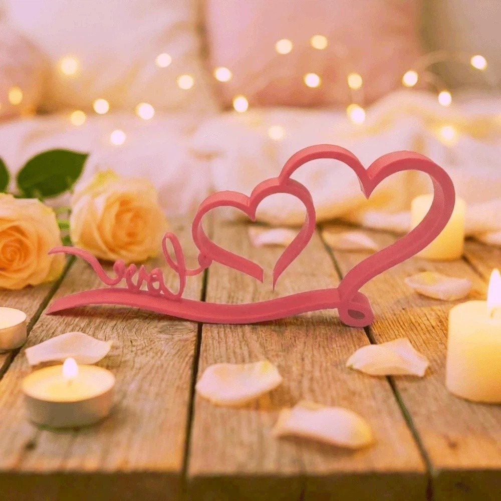 Cetak 3D Ornamen Hati Kecil de - Art And Craft Valentine ulasan dan harga