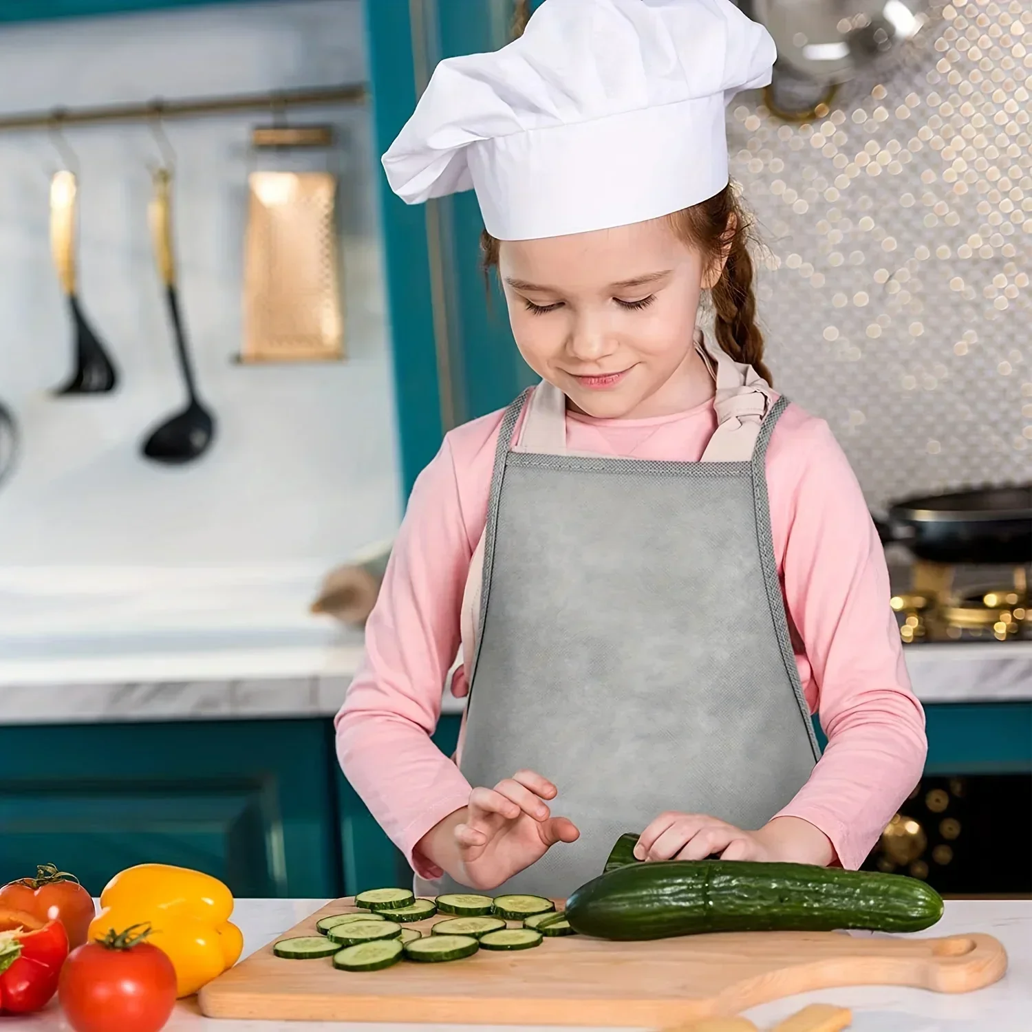 Celemek kain tidak ditenun ana - Art Craft 4 Years Old ulasan dan harga
