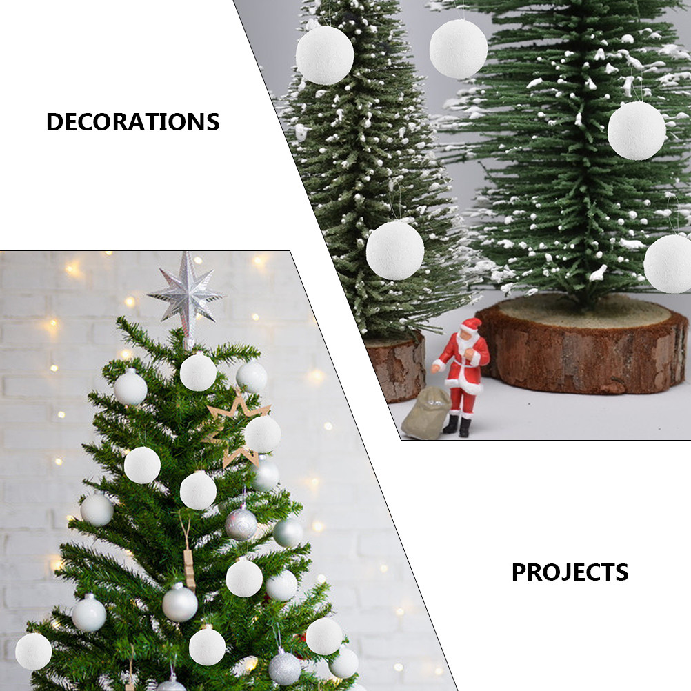 6Pcs Set Natal Putih untuk Ker - Art Craft Tree ulasan dan harga