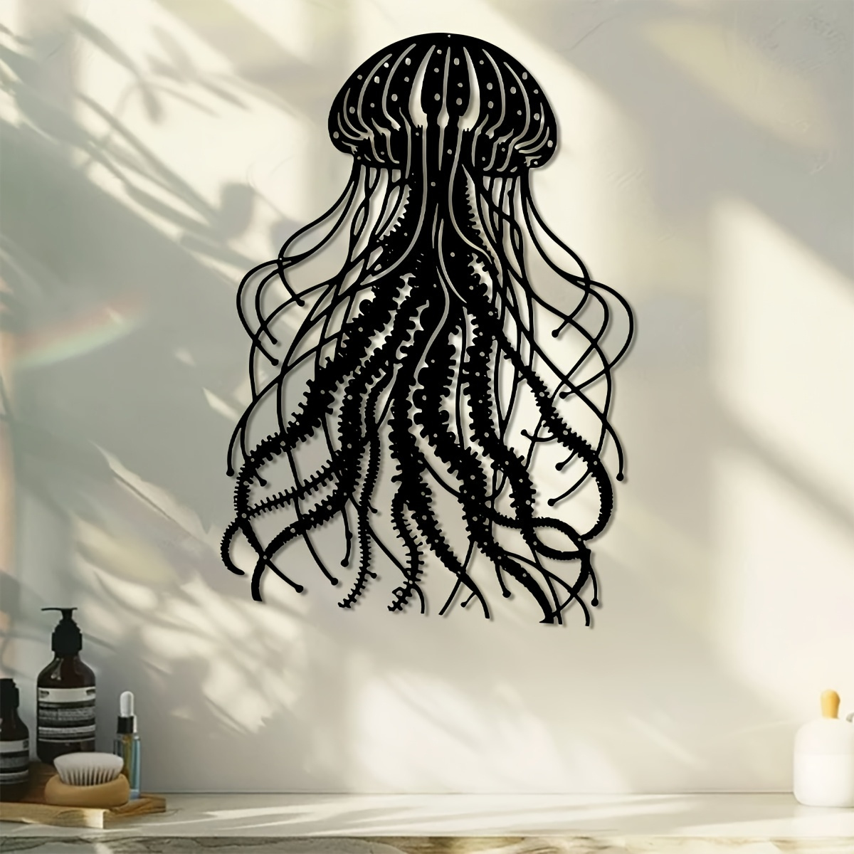 CIFBUY Seni Dinding Logam Patu - Art Craft Jellyfish ulasan dan harga