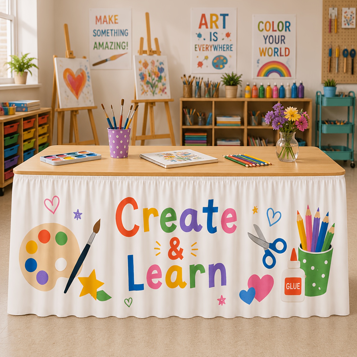 1 taplak meja, set taplak meja - Art Craft Classes ulasan dan harga