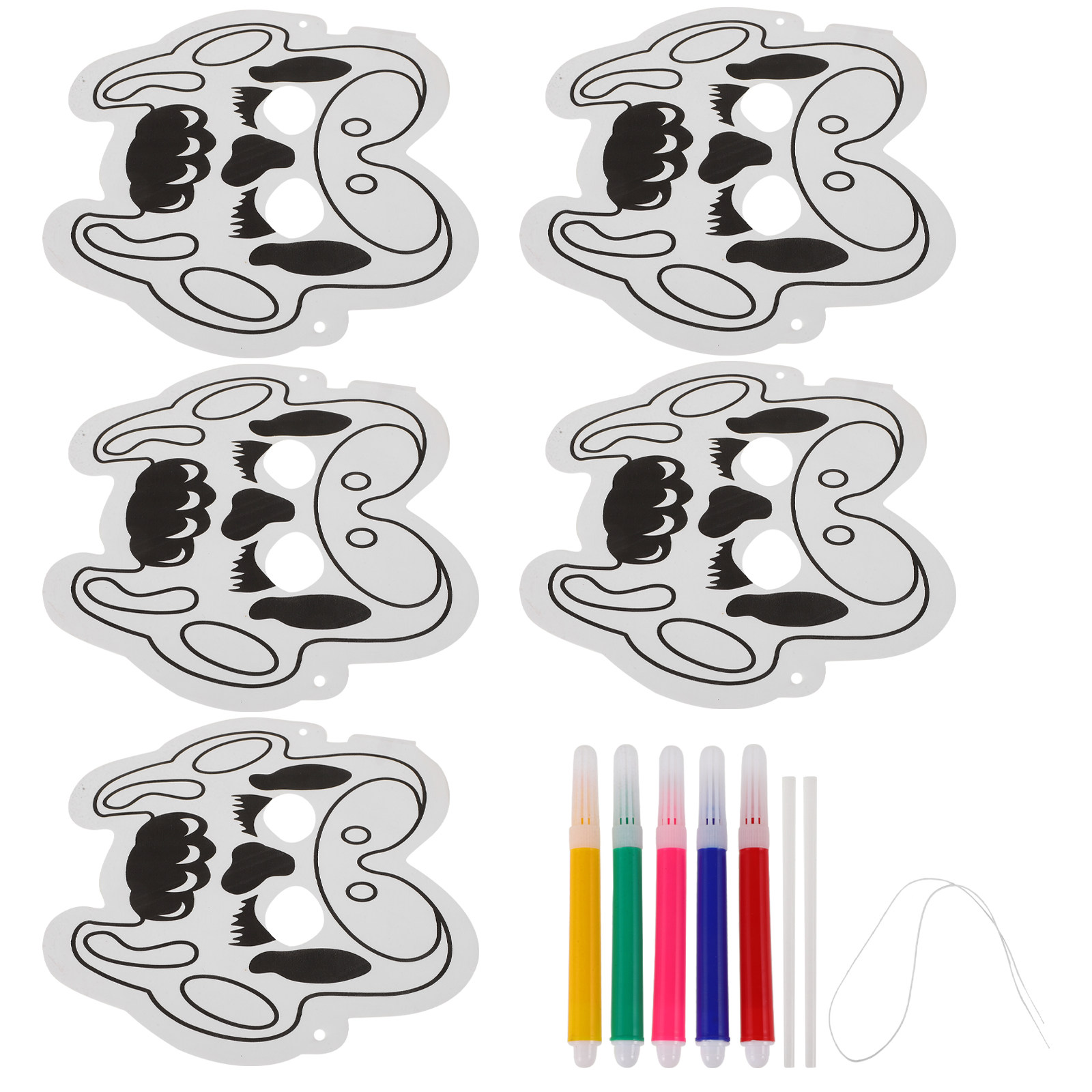 1Set Topeng Balon Grafiti DIY  - Art Craft Classes ulasan dan harga