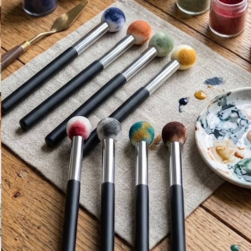 1/2/4 Buah Kuas Seni Spons Kep - Art Craft Classes ulasan dan harga
