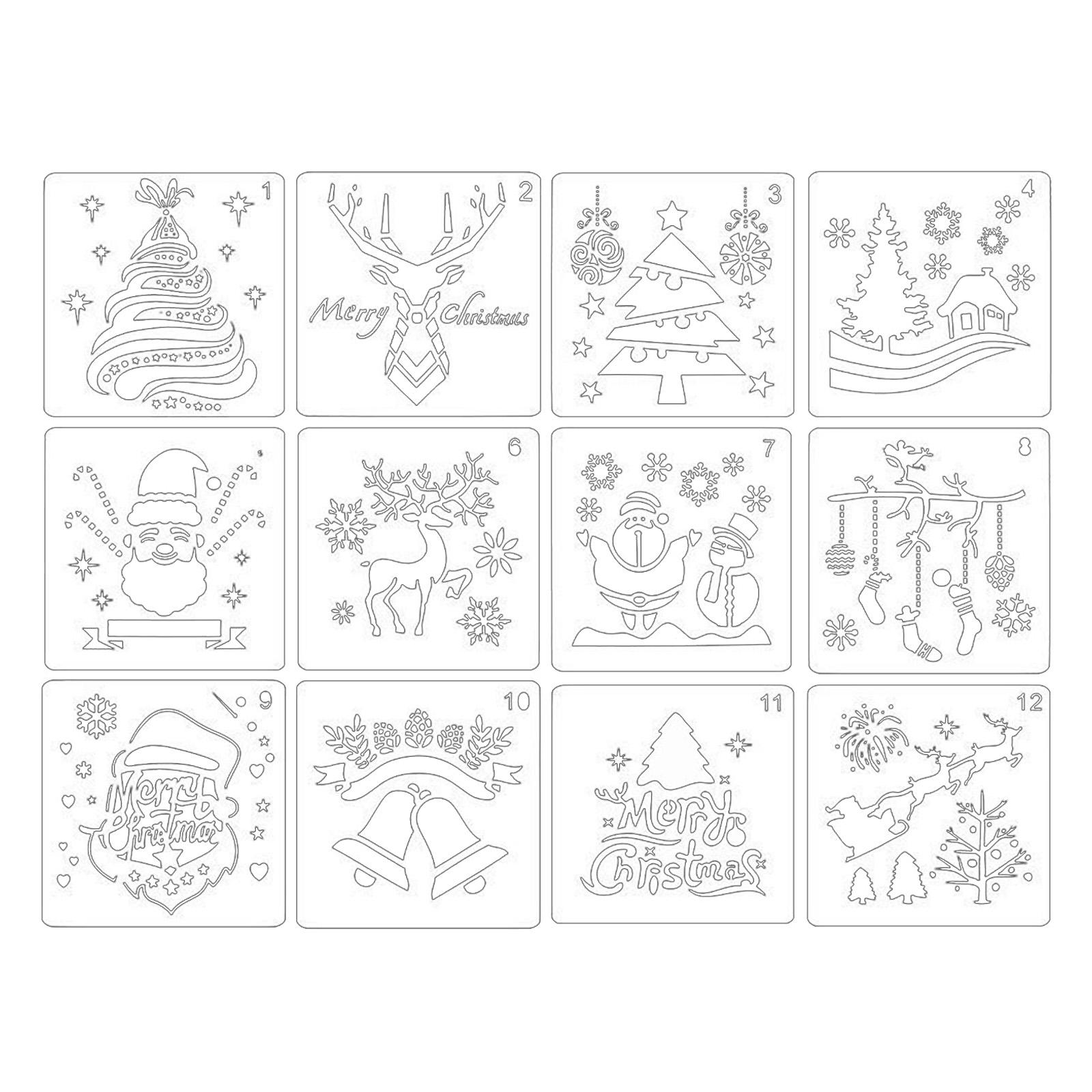 Templat Stensil Natal untuk Ke - Art Craft Tree ulasan dan harga