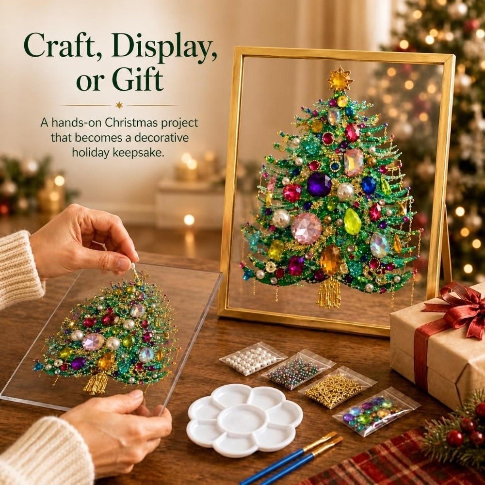 1 Set Kit Seni Pohon Natal DIY - Art Craft Tree ulasan dan harga