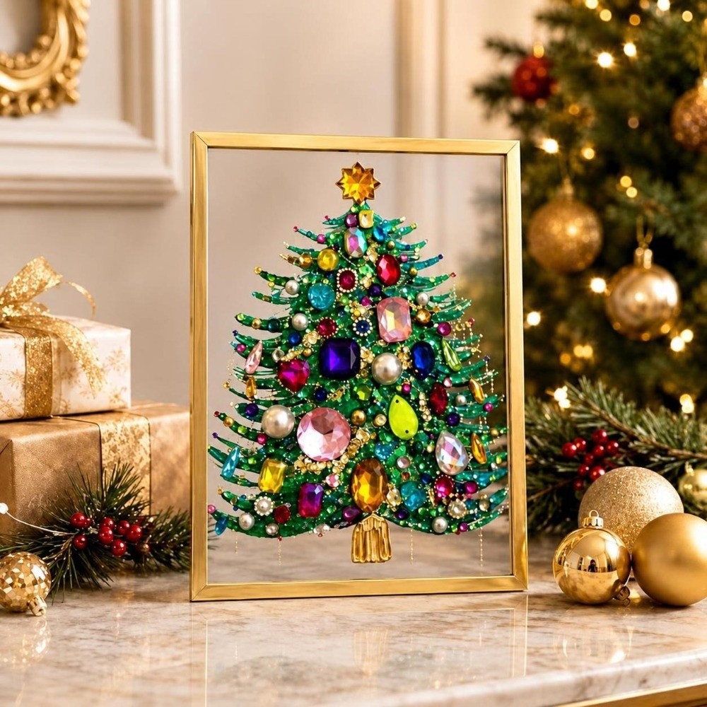 1 Set Kit Seni Pohon Natal DIY - Art Craft Tree ulasan dan harga
