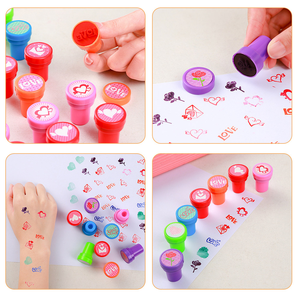 20 buah stempel berbentuk hati - Art And Craft Valentine ulasan dan harga