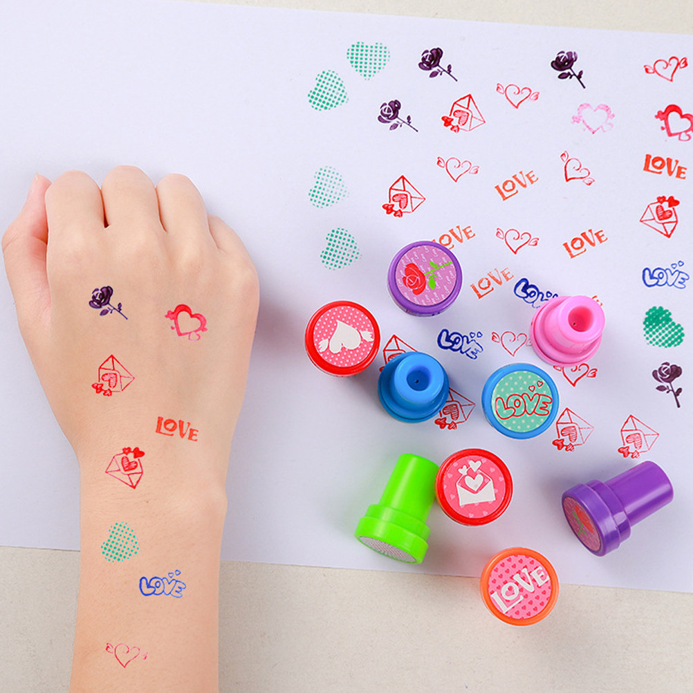 20 buah stempel berbentuk hati - Art And Craft Valentine ulasan dan harga