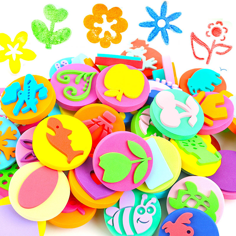 6 buah/kantong stempel busa un - Art Craft 4 Years Old ulasan dan harga