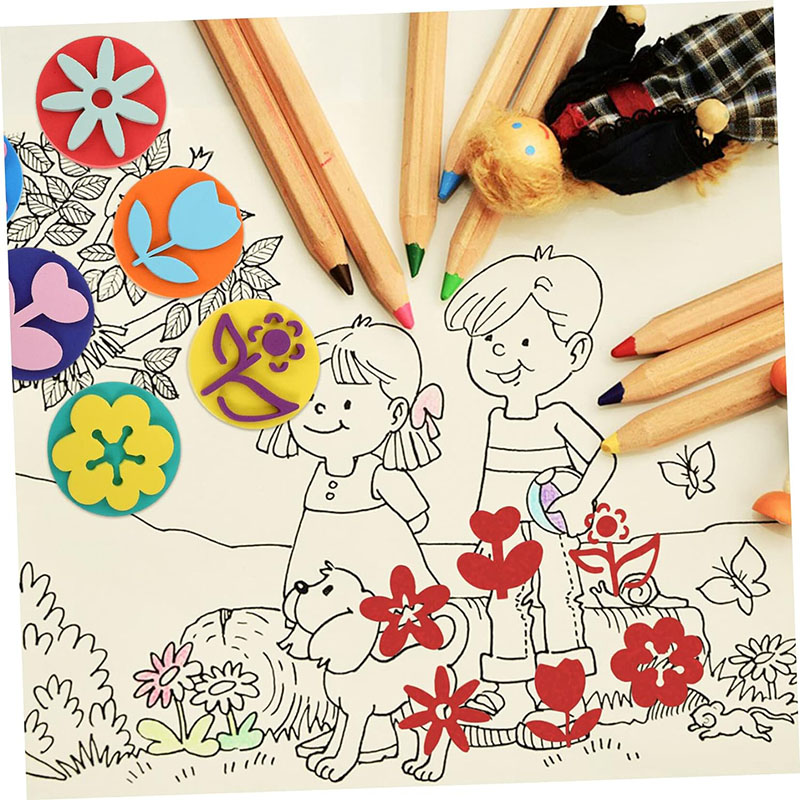 6 buah/kantong stempel busa un - Art Craft 4 Years Old ulasan dan harga