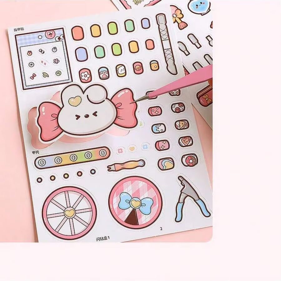 Buku Stiker Salon Kuku DIY Ana - Art Craft 4 Years Old ulasan dan harga