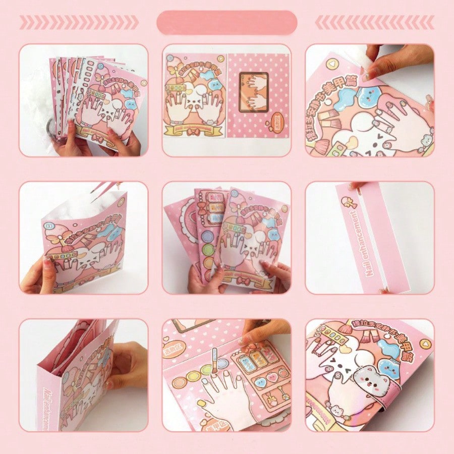 Buku Stiker Salon Kuku DIY Ana - Art Craft 4 Years Old ulasan dan harga