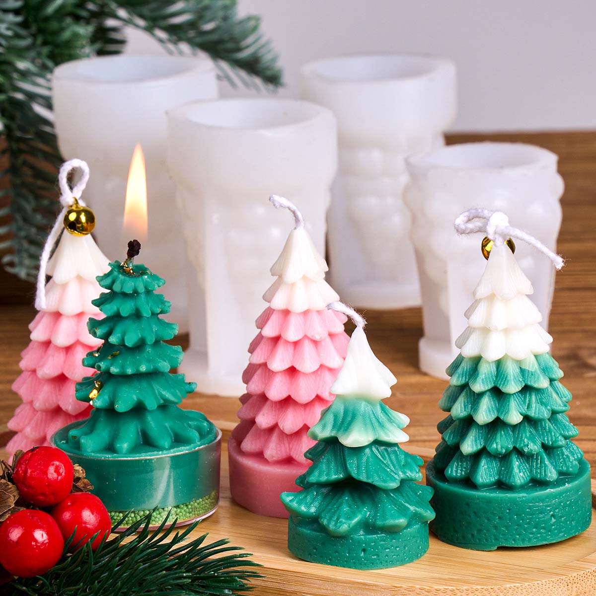 Cetakan Lilin Silikon Pohon Na - Art Craft Tree ulasan dan harga