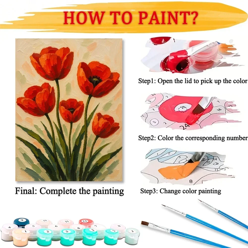 Kit Kerajinan Lukis Tulip deng - Art And Craft Valentine ulasan dan harga