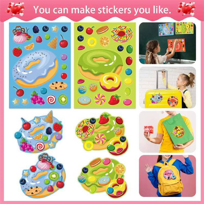 Stiker Donat Buatan Sendiri un - Art Craft 4 Years Old ulasan dan harga